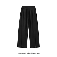 白底辑明线潮牌休闲裤子男春季美式重磅直筒卫裤-A1991P45控88，男装休闲裤，电商B241