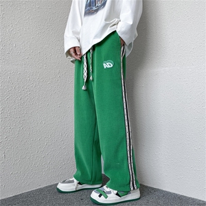 秋冬织带秋款裤子长裤美式拖地裤直筒休闲裤宽松设计K2211P45