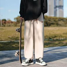 束脚裤男韩版潮流痞子帅气2023夏季新款ins宽松百搭长裤K3657-P28，男装休闲裤，星座412-3