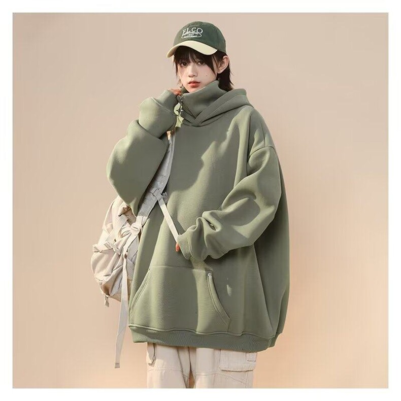 秋冬姐妹闺蜜装加绒加厚连帽卫衣女新款韩版宽松学生百搭上衣,男装卫衣,星座218-1（原230）