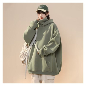 秋冬姐妹闺蜜装加绒加厚连帽卫衣女新款韩版宽松学生百搭上衣图片