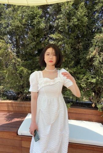 现货不规则设计褶皱连衣裙,女装连衣裙,ceelphy