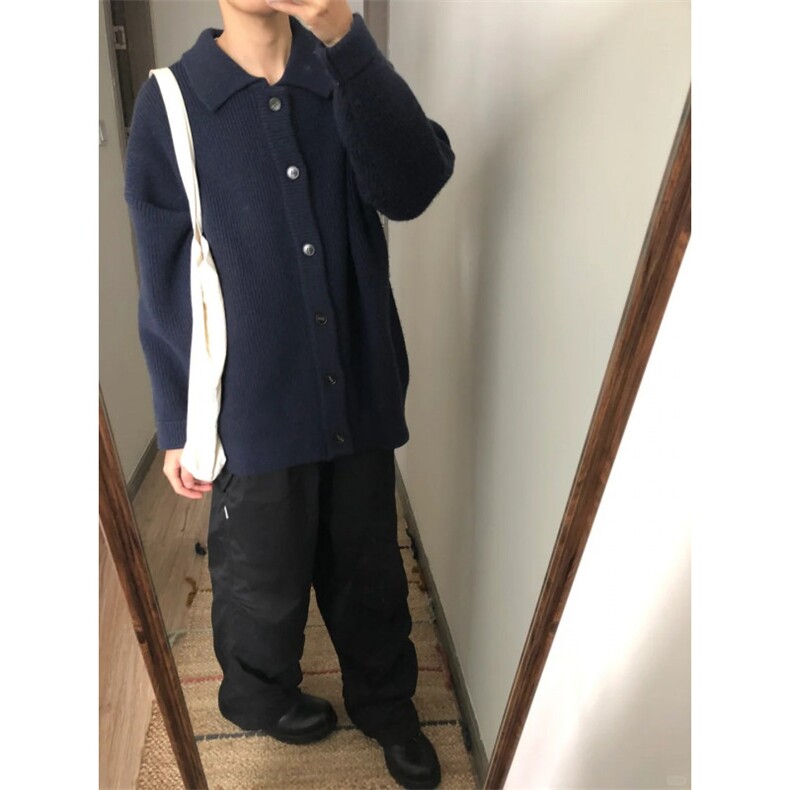 【有货】MY0339ZZ-特73秋冬季加厚针织开衫外套男士慵懒翻领毛衣,男装针织衫/毛衣,星座1007（原301D）