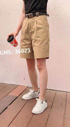 弹力彩色中裤，女装，歌玛索 GMS