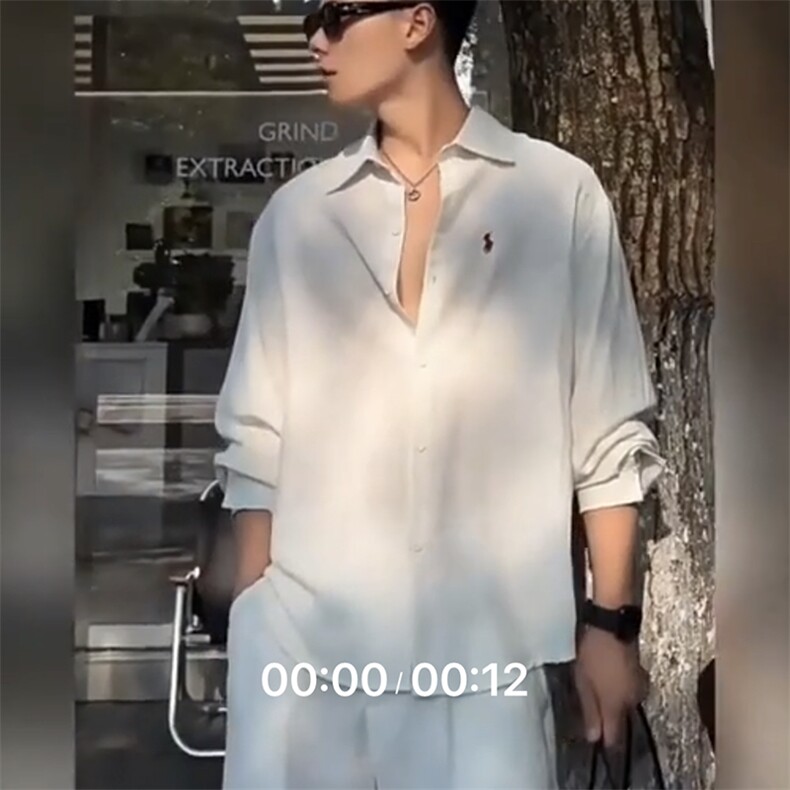 TS1风棉麻透气凉爽长袖刺绣衬衫慵懒学院高级面料网图,男装衬衫,星座115A(原星座507）