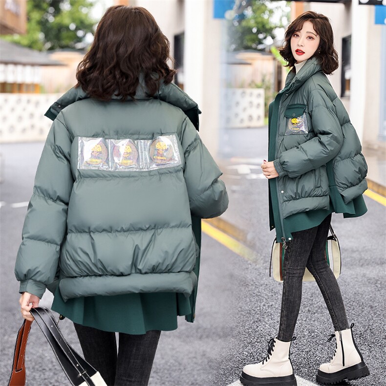 羽绒服新款2022女装时尚韩版可中长款90白鸭绒2022年冬季独特设计图片