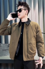 MY9915-P148控198冬季拼接翻领潮流时尚加厚男装假两件棉外套新款，女装短外套，星座102A（原电商D309-1）