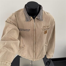 美式复古做旧牛仔外套男款春秋QB21P80，男装夹克，星座1116-2