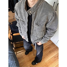 古着底特律工装夹克cleanfit短款高级感外套男春秋款美式猎装夹克，男装夹克，星座506A