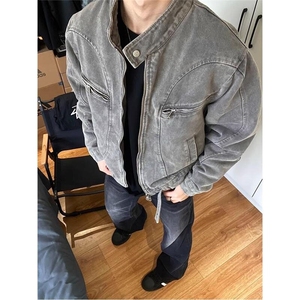 古着底特律工装夹克cleanfit短款高级感外套男春秋款美式猎装夹克图片