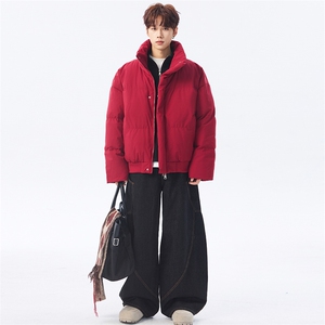 支持二开 冬装加棉加厚立领棉服男女棉衣外套光板面包服 M816-P70图片