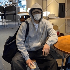 抖音得物高品质二开26春装美式高街结构硬挺宽松连帽卫衣开衫外套，女装短外套，电商A486-1