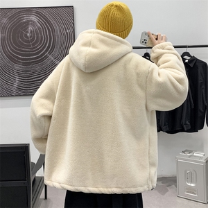 冬装青少年加绒加厚棉衣港风简约羊羔绒外套男女 915-P105控价138图片