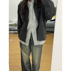 【有货】底特律夹克男款春秋美式水洗做旧短款工装外套Y188CC-P75图片