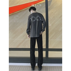 B221美式ins高街暗黑小众个性微喇牛仔裤LK23018-P65控88，男装牛仔裤，电商B221