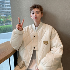 冬季2024大码港风宽松棉衣棉服情侣冬装男装潮流厚外套S273-P118，男装棉衣，电商A233-1