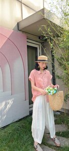 纯苎连衣裙小衫裤子裙子衬衣 时尚风 风淑女风休闲风,女装连衣裙,川哲