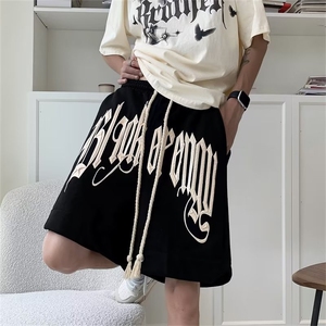 欧美潮牌短裤男夏季美式街头五分马裤篮球运动休闲裤子GD091-p30图片