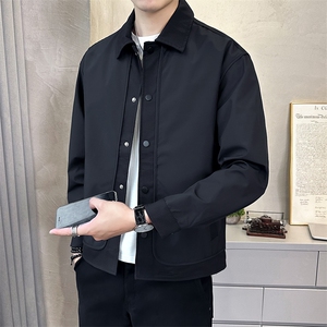 @店主-抖音男士高端针织拼接假两件工装夹克外套505-P100图片