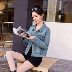 2026年春季牛仔外套，女装牛仔外套，浪花E族（衣布洛）