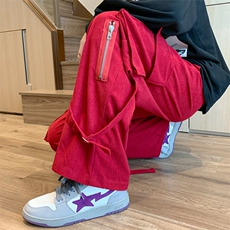 2026春季新款多口袋工装裤宽松直筒吊带裤子XZ211-1-K2206-P60，男装工装外套，星座211-1