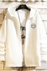 JK65224-P45连帽夹克男大码胖子棒球服上衣外套砖墙挂拍，男装夹克，电商A040A