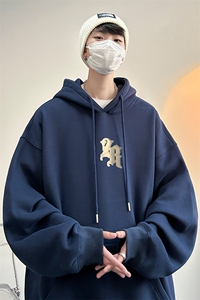 ！发泡印花！连帽圆领卫衣男装港风帽衫男 LM119-P35图片