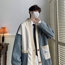 牛仔夹克男大码牛仔外套男茄克9023-p110，男装夹克，电商D206-1