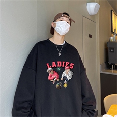 特P25控48秋冬新款男士圆领卫衣宽松休闲日常百搭上衣WQ2444，男装卫衣，电商B370