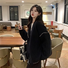 2025年新款秋冬季穿搭韩系慵懒风针织衫软糯毛衣开衫外套秋装女装，男装针织衫/毛衣，星座506A