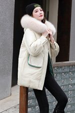 2020冬季新款潮流大毛领时尚棉衣宽松显瘦保暖外套，女装棉衣/棉服，魅影
