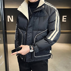@店主风-冬50%白鸭绒羽绒服潮流男拼接上衣-1835，男装羽绒服，电商D246