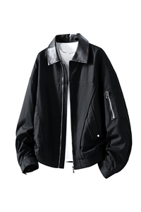 美式重磅高品质夹克秋季开衫外套男SY8811特P77控158 大码4-8XL+5图片