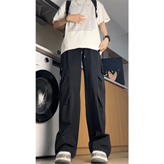 冰丝薄款冲锋工装裤男高个子加长直筒阔腿伞兵裤190cm115KZ053P50，男装休闲裤，电商B312