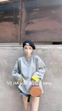 撞色复合卫衣主推主推，女装卫衣/绒衫，一杭