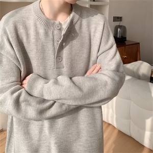 毛衣男秋冬美式潮流cleanfit高级感宽松休闲打底针织外套GT66-p60图片