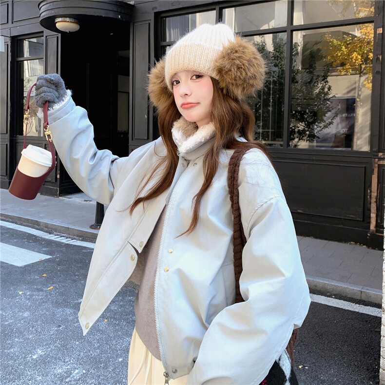 【现货】蓝色羊羔毛外套皮毛一体2C031-710-P195-K285,女装棉衣/棉服,2C031