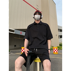日系polo衫拼接T恤套装T3644上衣特P29控58/DK8615特P29控58，男装T恤，电商A007