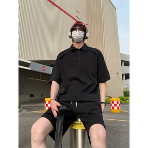 日系polo衫拼接T恤套装T3644上衣特P29控58/DK8615特P29控58图片