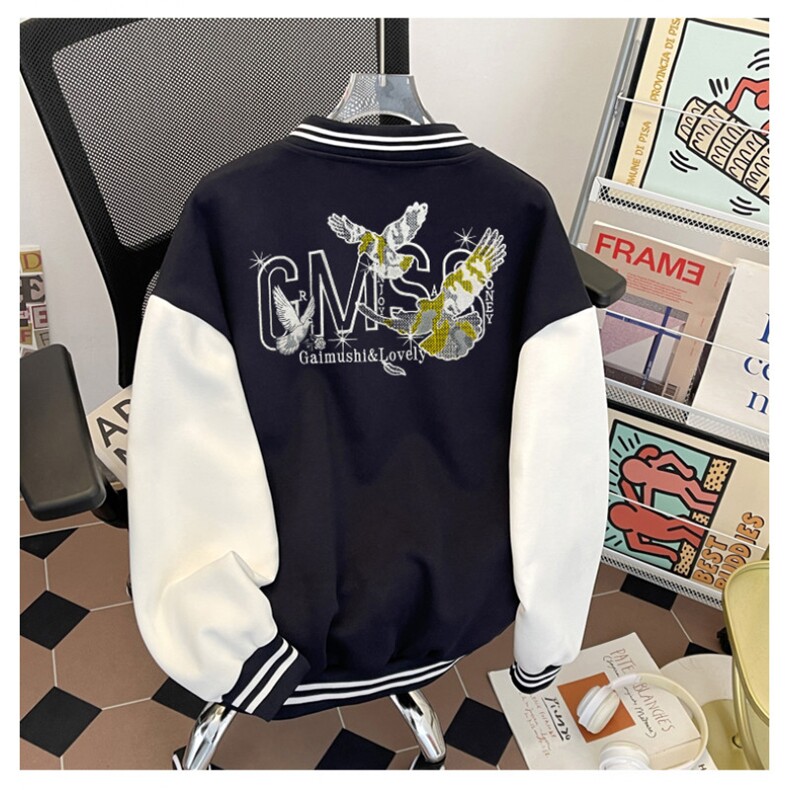J9933-P70美式嘻哈高质量刺绣宽松潮牌棒球服夹克,男装夹克,星座617A-2