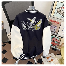 J9933-P70美式嘻哈高质量刺绣宽松潮牌棒球服夹克，男装夹克，星座617A-2