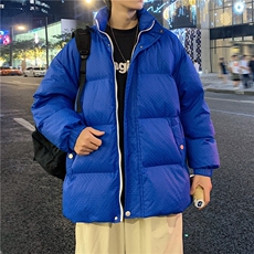 男士港风加厚2025新款立领棉衣棉袄加厚外套XZ102A-4-M0671-P100，男装棉衣，星座211-2
