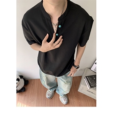 t恤男生美式短袖夏季潮牌五分袖T0140-P48，男装T恤，星座308B-2