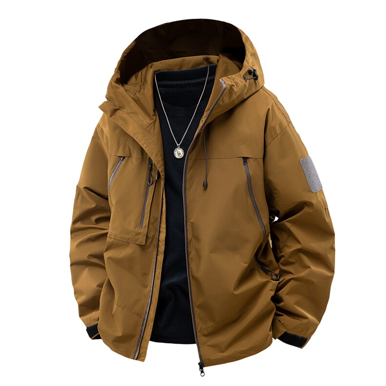 中性风工装冲锋衣男高品纯色宽松夹克外套DSA157B-J91-P60,男装夹克,电商A157B
