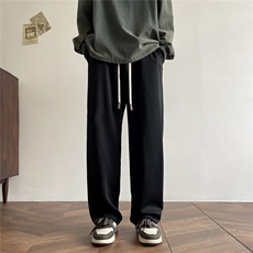 秋季休闲裤纯色百搭垂感拖地裤D329-QM607-特P35控58，男装休闲裤，电商D329