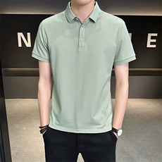 夏季新款短袖型男纯色POLO衫T恤休闲百搭半袖上衣PL88-P33，男装Polo衫，星座310B-3