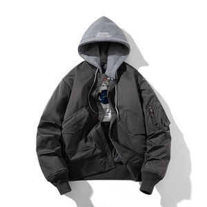 现货 秋冬季潮牌机车夹克棉衣棒球服 欧美街头飞行员外套情侣装图片