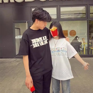 万针全刺绣工艺抖音得物高品质260克重磅纯棉双纱美式高街短袖T恤