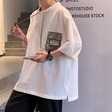 男圆领T恤宽松短袖T63P30，男装T恤，星座1116-2