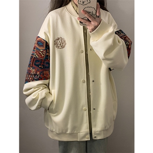春秋季棒球服男女新款美式夹克休闲外套XZ102B-1-JK2608P85图片